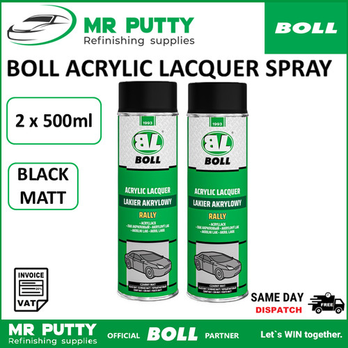 Matt black spray paint - 2x,