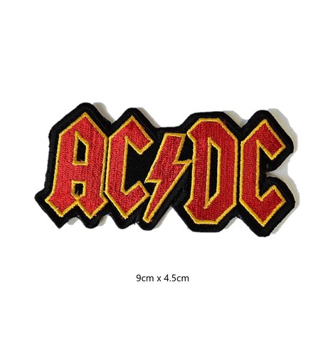 Acdc rock band patch sew - sew, iron