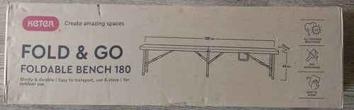 Keter fold foldable bench - go,