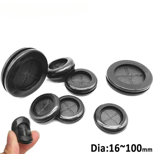 Black blanking grommets rubber - blanking,