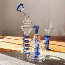 8.6" Glass Bong Tornado Filter