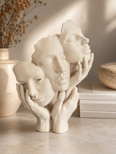 Abstract face sculpture - abstract,