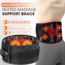 Cordless Heating & Vibration Therapy Belt – Red Light Infrared Pain Relief Waist