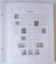 STANLEY GIBBONS/DAVO 'AUSTRALIA' 1966-1985 2-PEG HINGELESS STAMP ALBUM PAGES