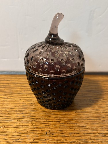Vtg purple art - purple, hobnail