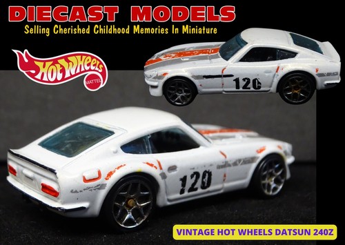 Old hot wheels white datsun - old,