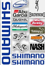 Fishing Stickers Sheet Tackle