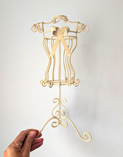 Vintage beige metal - beige,