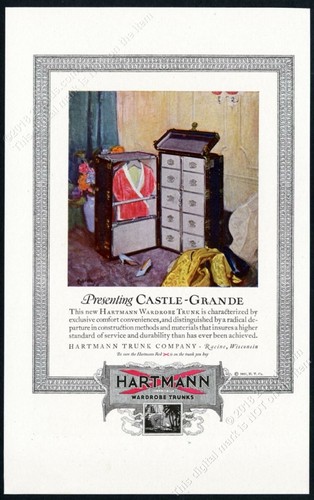 1921 hartmann wardrobe steamer - hartmann,