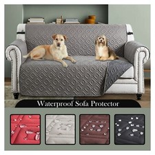 Sofa Slip Cover Quilted Sofa Covers Waterproof Dog Pet Furniture Protector Throw