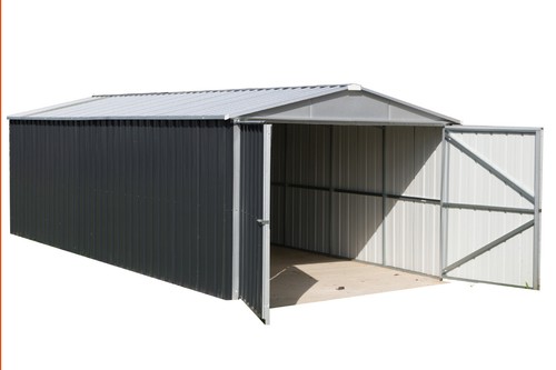 17x10 metal garage apex double - metal,