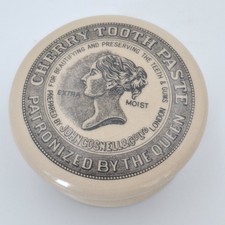 Titanic RMS Artifact Collection Replica Cherry Toothpaste Stoneware Jar Trinket