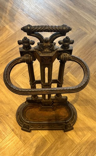 Cast iron walking stick stand - iron,