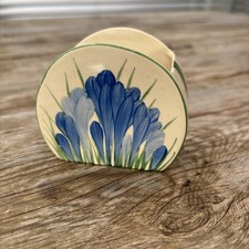 Clarice Cliff BIZARRE Bonjour Shape Sugar Bowl Blue Crocus c1934