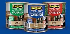 Rustins Quick Dry Polyurethane Varnish - All Sizes & Colours (Satin)