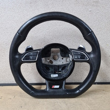 AUDI A4 A5 S LINE 2012-2016 STEERING WHEEL LEATHER WITH BACK PADDLE 8K0419091DB