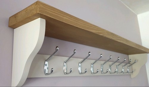 Coat rack shelf - shelf, handmade