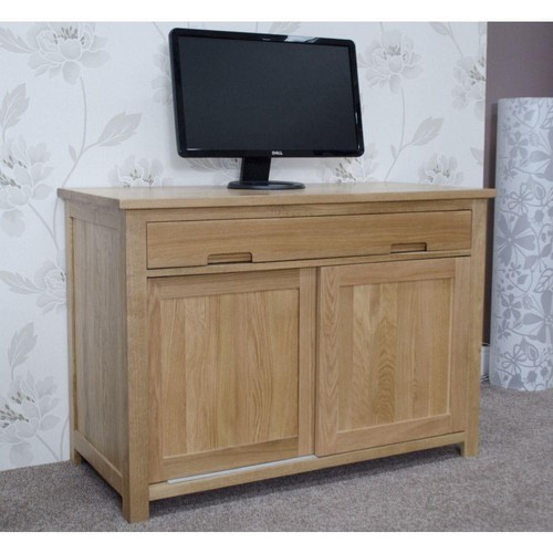 Solid oak hideaway - oak, computer