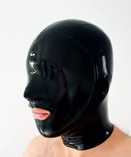 Men Black Latex Gummi Rubber