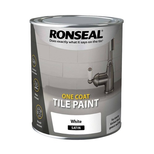 Ronseal tile paint white - tile,