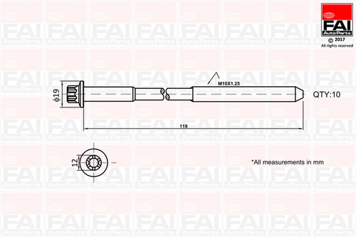 Fai autoparts b1321 - b1321, cylinder