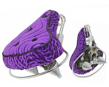 Purple Beach Cruiser Velour Vintage Lowrider Bike Saddle Chopper 5 Button Polo.