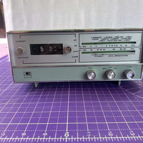 Ekco vintage 1970 clock radio - ekco,