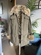 Vintage Y2K Afghan parka fur
