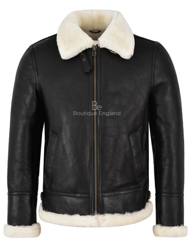 Men sheepskin jacket real - men's,