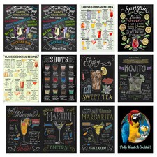 Cocktails Retro Metal