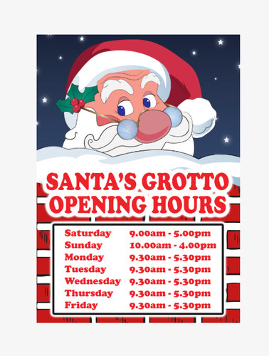 Santas grotto opening times - grotto,