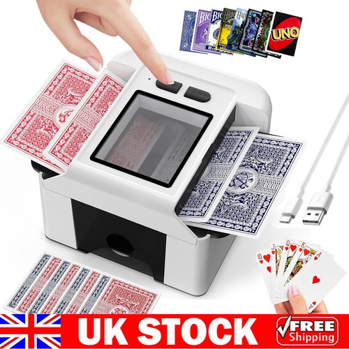 Automatic card shuffler - card,