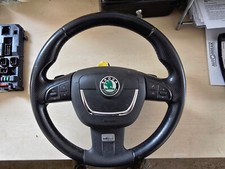 SKODA OCTAVIA VRS MK2 MULTIFUNCIONAL LEATER STEERING WHEEL WITH PADDLE SHIFT