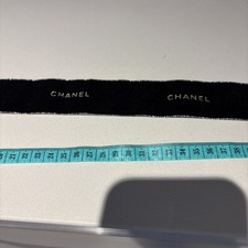Chanel Wide Black Velvet