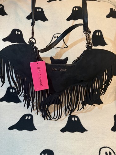 Betsey johnson bat fringe - johnson,