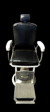 Chair By Barber Antique Years 50/60 (Original) Vintage Aluminium Skin