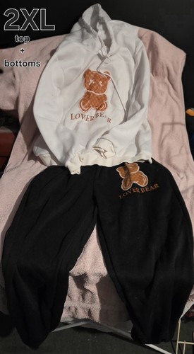 Bear hoodie botttoms for women - bear,