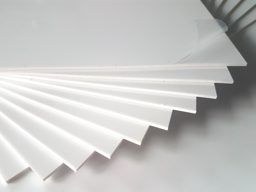 White plasticard 2mm - white, a4
