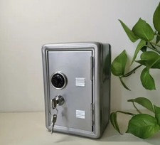 Mini Metal Coin Bank Silver