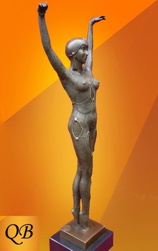 Art deco figurine - art,
