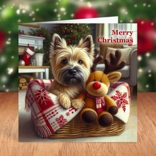 Cairn Terrier Dog Christmas Card
