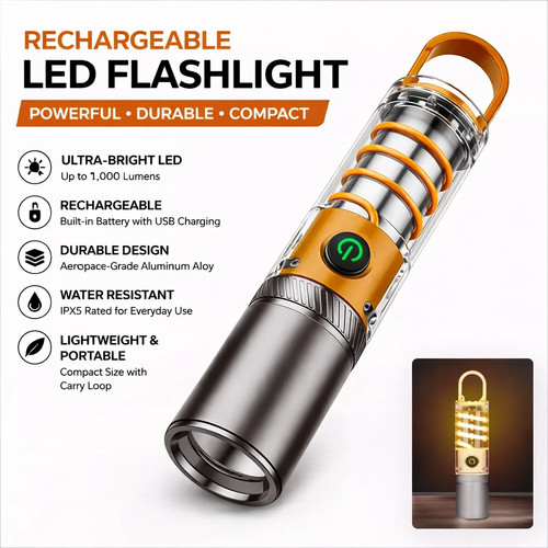 Super bright rechargeable usb - rechargeable,