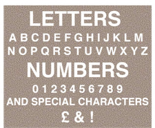 75mm BLACK / WHITE SELF ADHESIVE STICK ON VINYL NUMBERS HOUSE BIN CAR POSTBOX