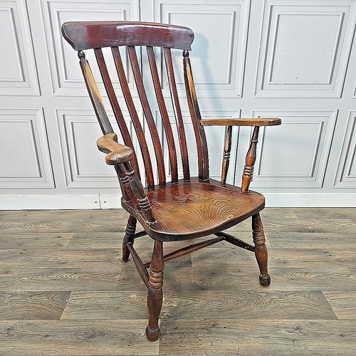 Antique windsor elbow chair - antique,