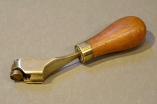 Fruitwood Handle Brass Bodied