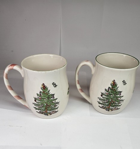 Pair spode christmas tree - christmas,