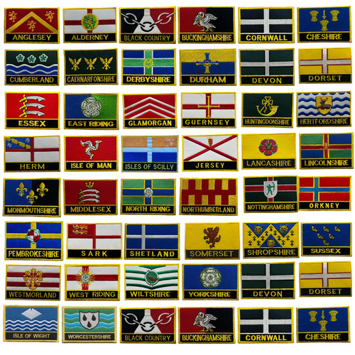 United kingdom county - kingdom, flags