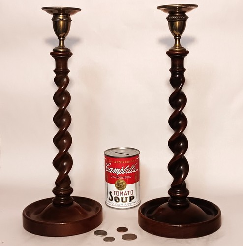 1800s barley twist vtg - barley, wooden