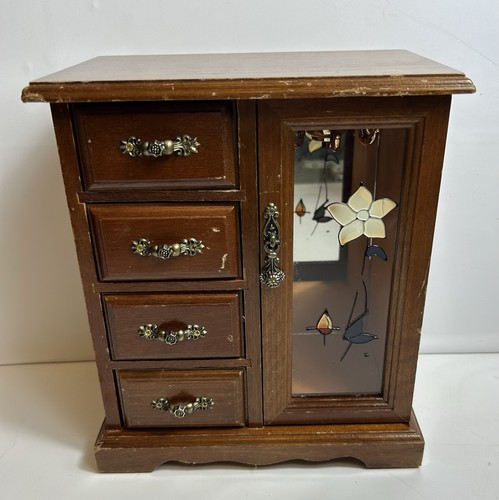 Vintage wooden jewelry box - vintage,
