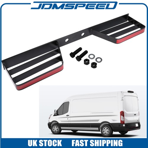 Black twin rear towbar step - black,